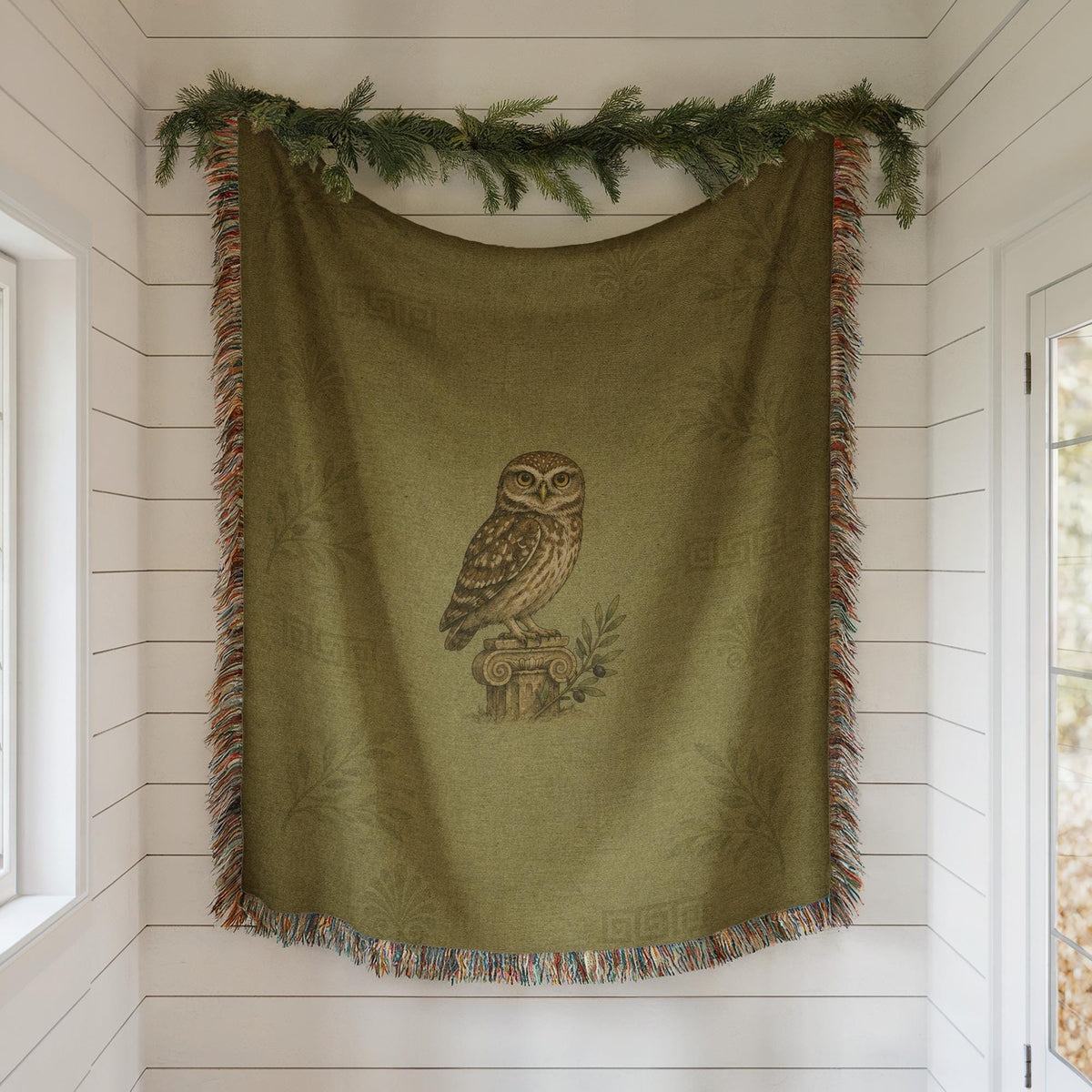 Owl Woven Blanket