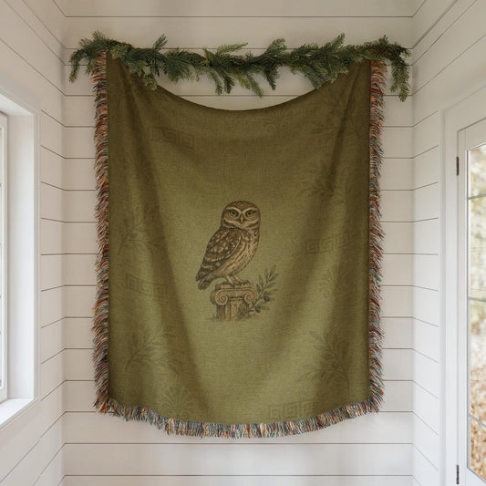 Owl Woven Blanket