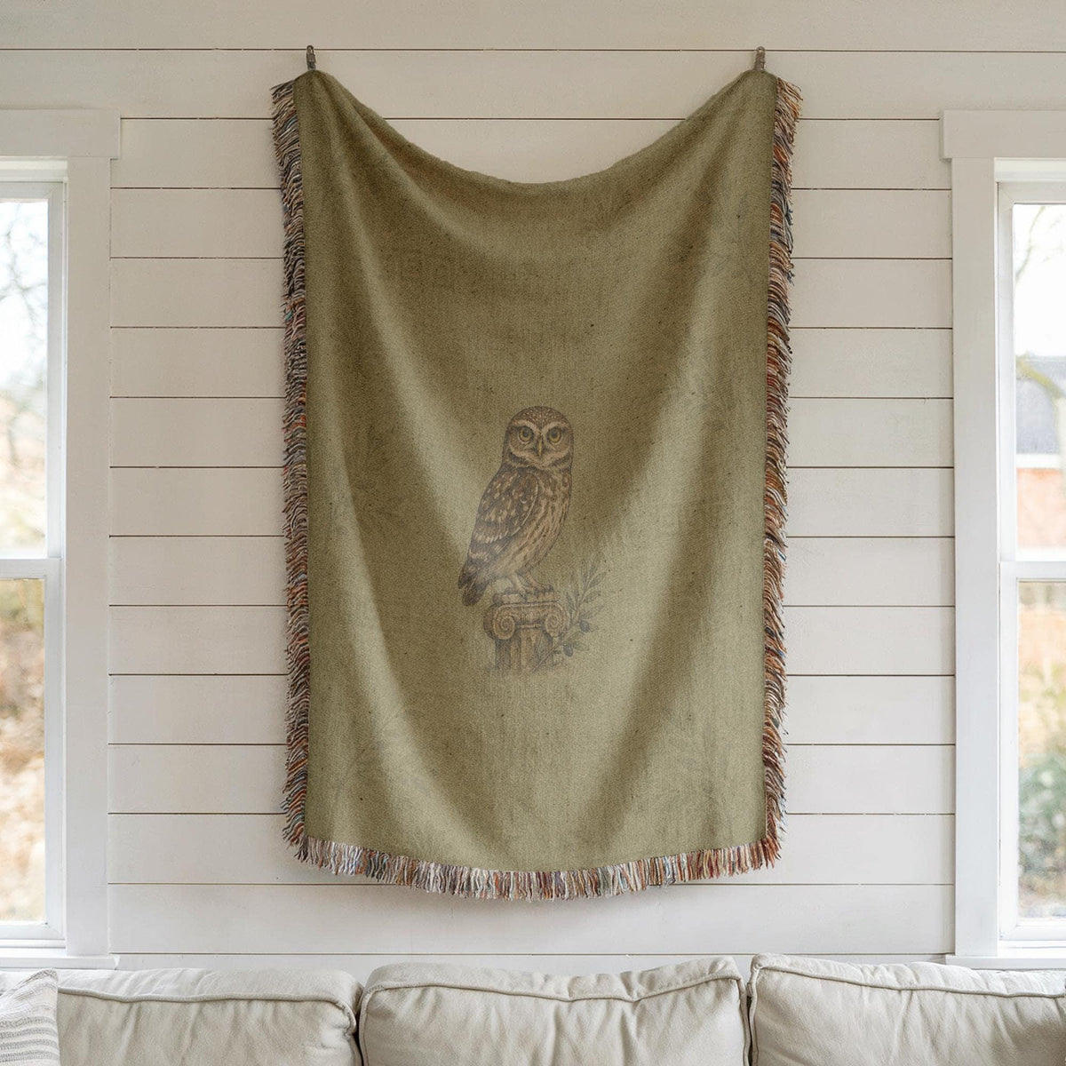 Owl Woven Blanket