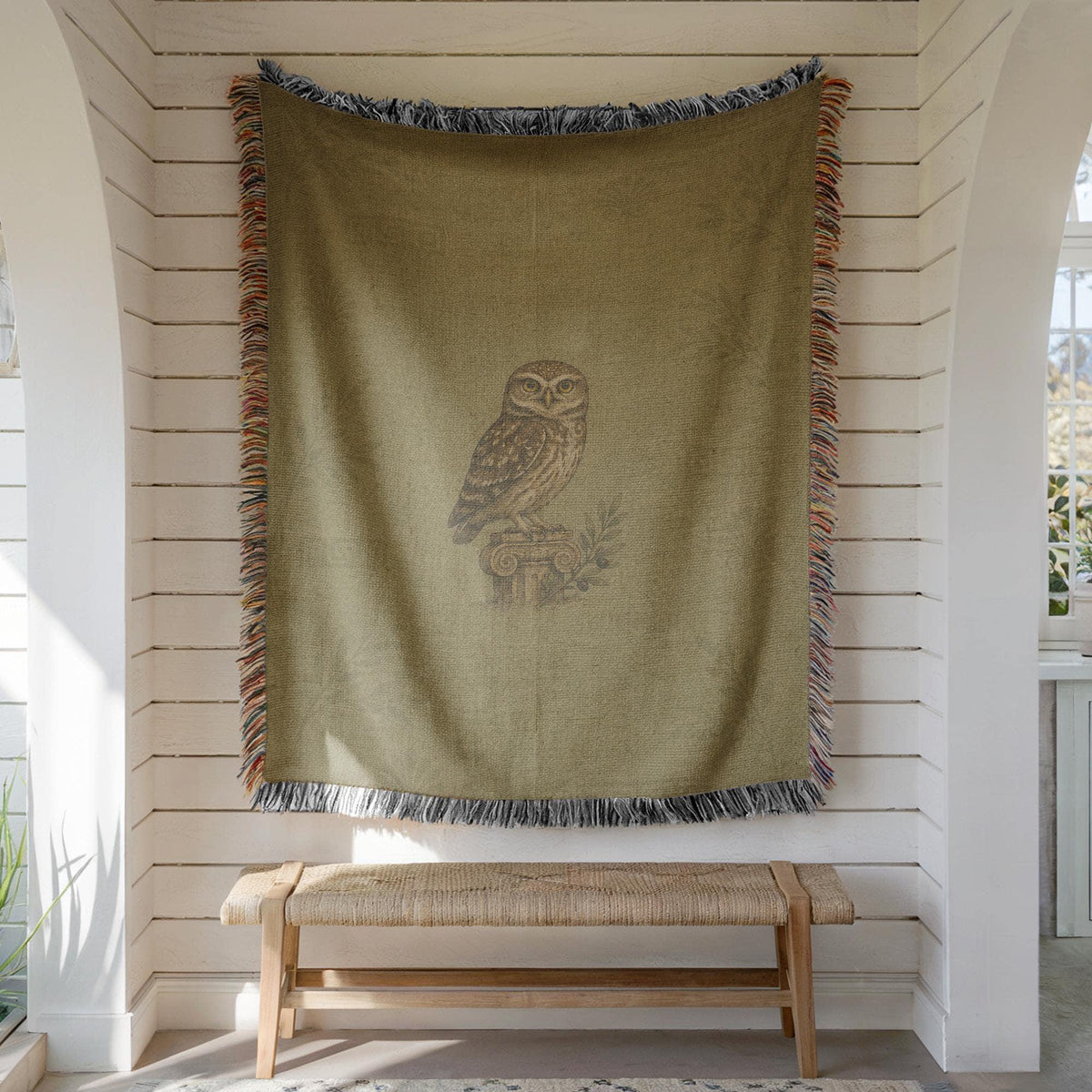 Owl Woven Blanket