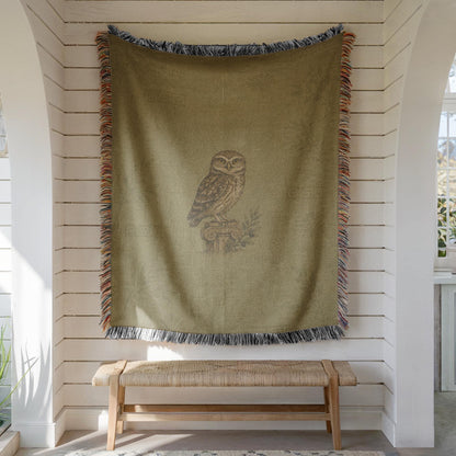 Owl Woven Blanket
