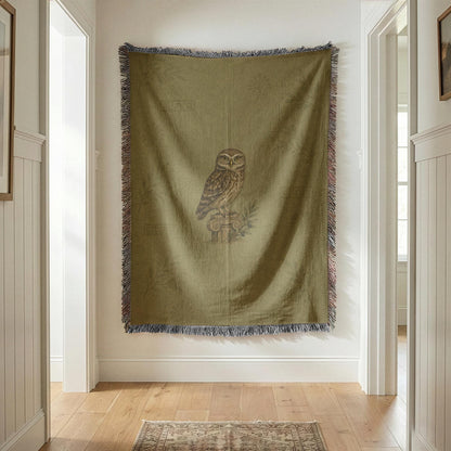 Owl Woven Blanket