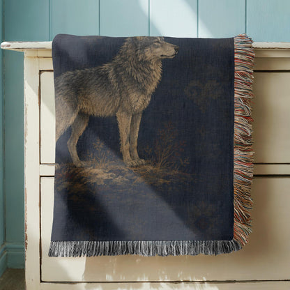 Wolf Woven Blanket