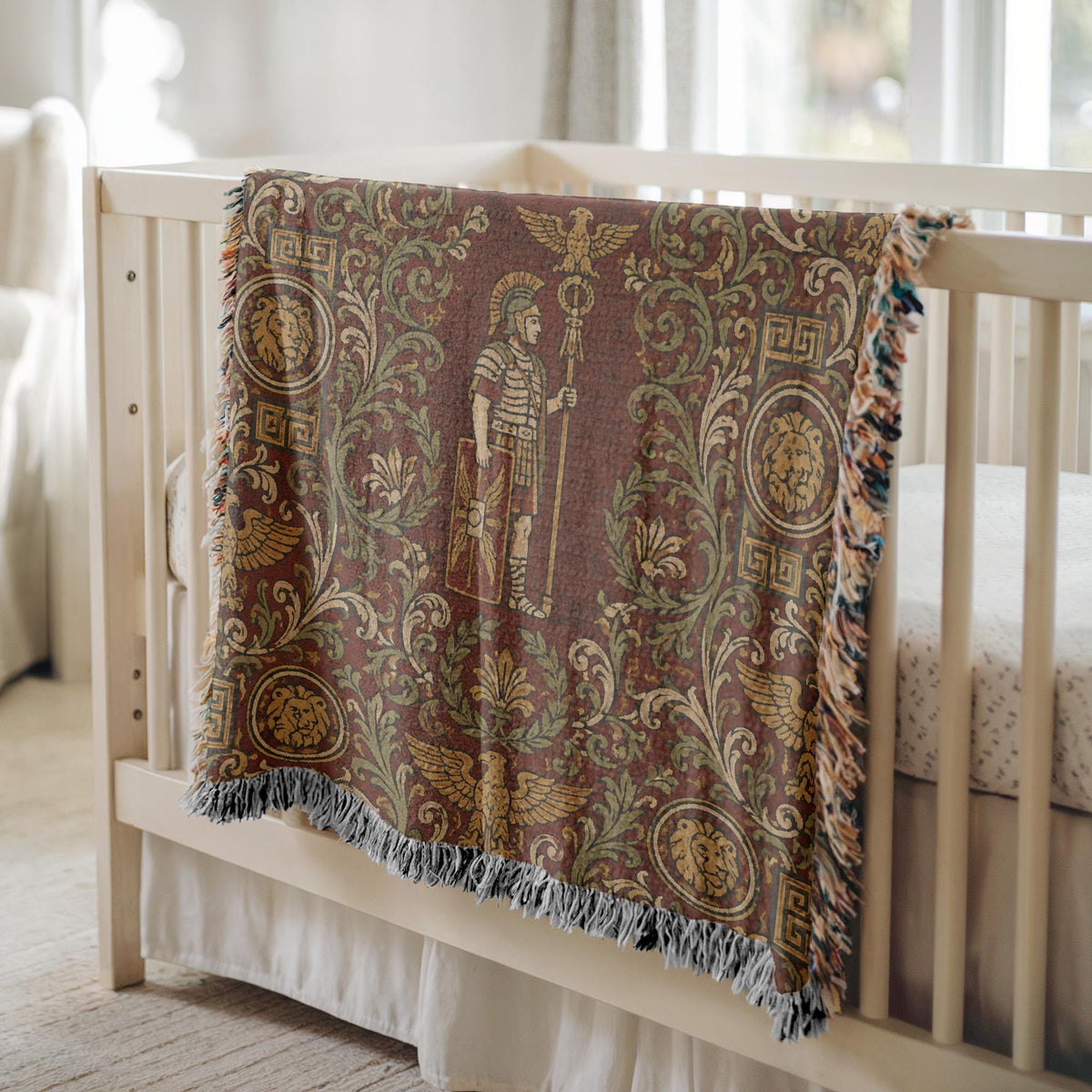Roman Soldier Woven Blanket
