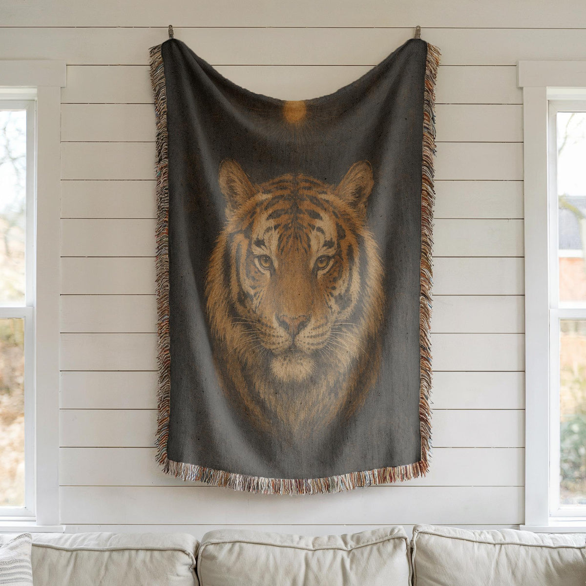 Tiger Woven Blanket