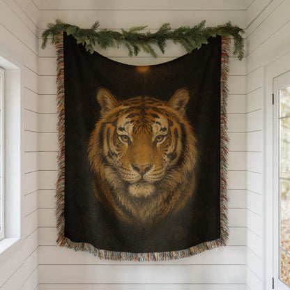 Tiger Woven Blanket