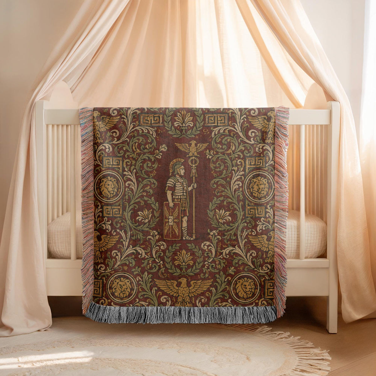Roman Soldier Woven Blanket