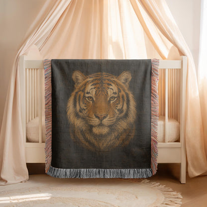 Tiger Woven Blanket