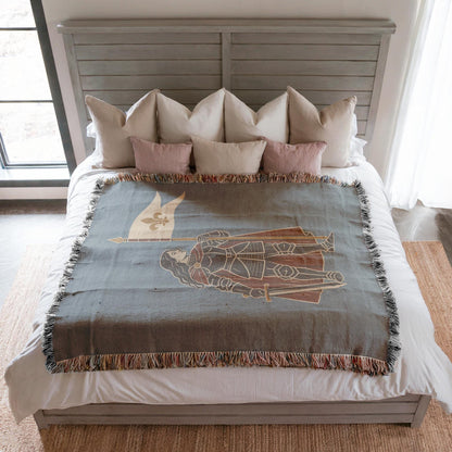 Joan of Arc Woven Blanket