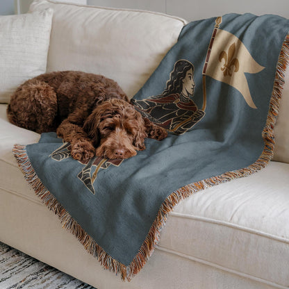 Joan of Arc Woven Blanket