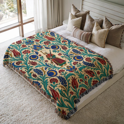 Ottoman Warrior Woven Blanket