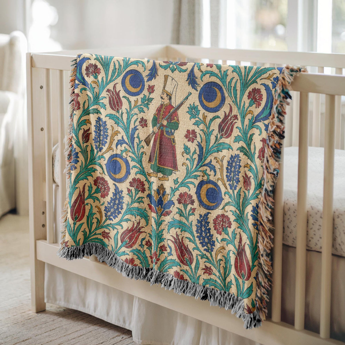 Ottoman Warrior Woven Blanket