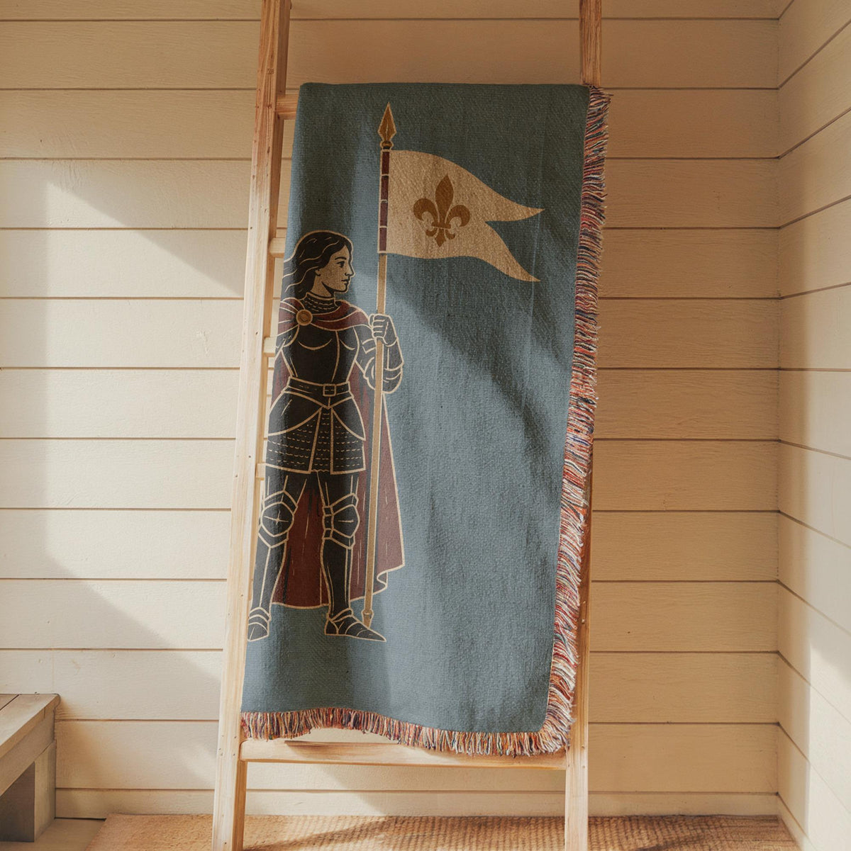 Joan of Arc Woven Blanket