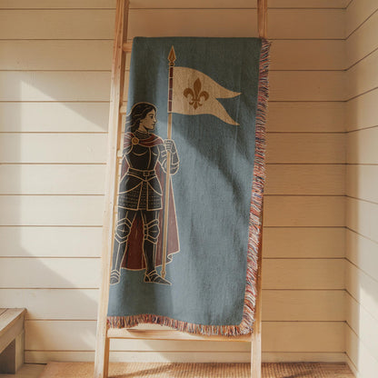 Joan of Arc Woven Blanket