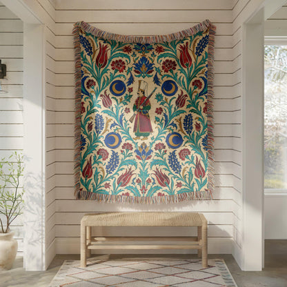 Ottoman Warrior Woven Blanket
