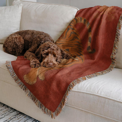 Tiger Woven Blanket