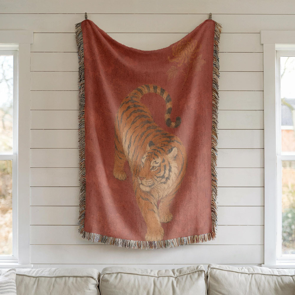 Tiger Woven Blanket