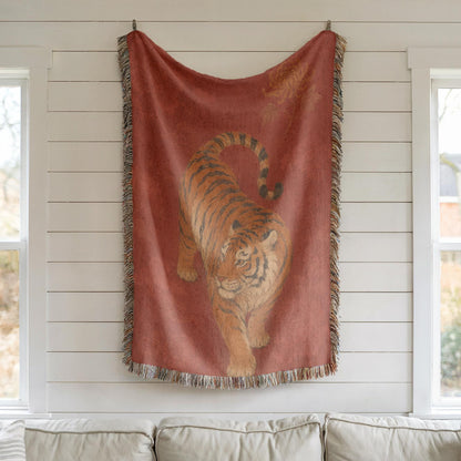 Tiger Woven Blanket