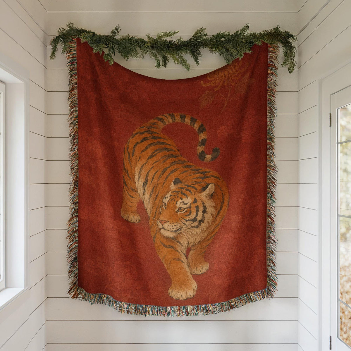 Tiger Woven Blanket