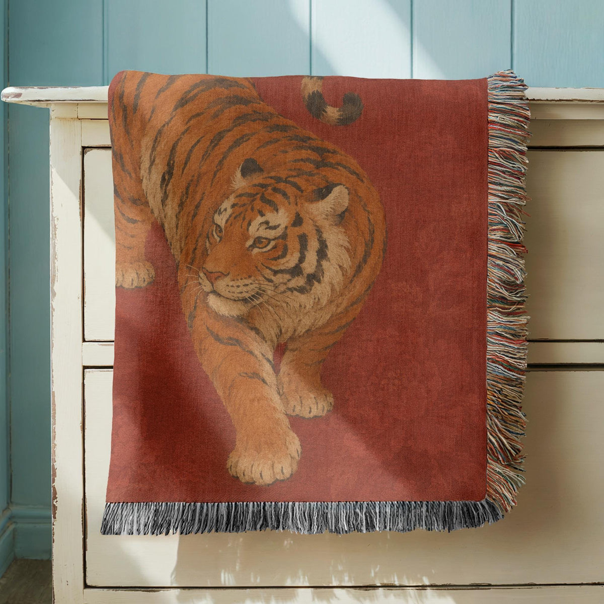 Tiger Woven Blanket