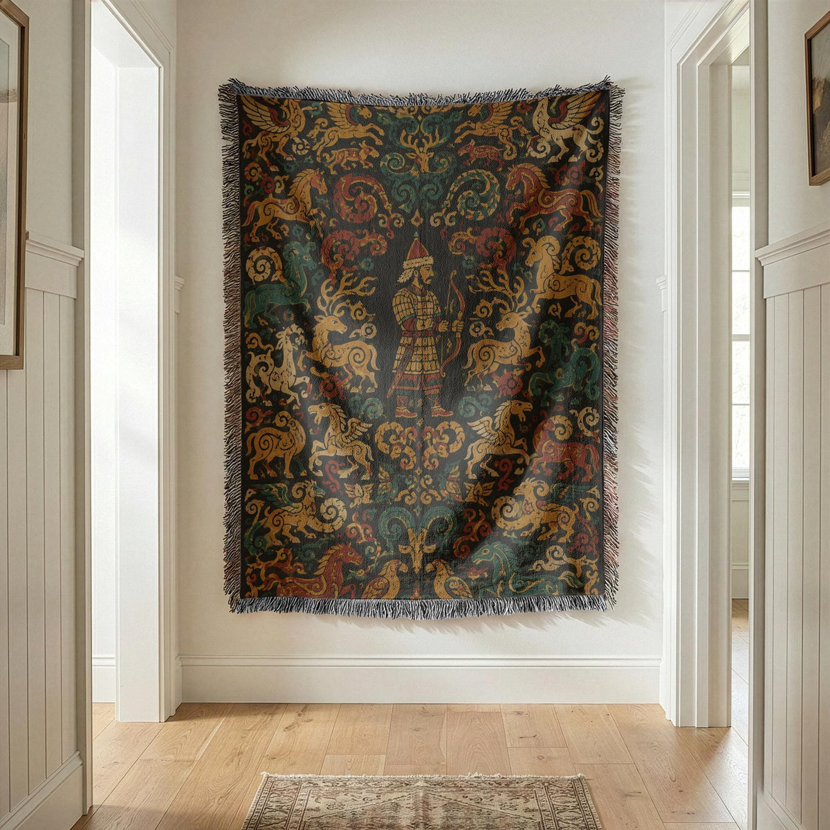 Steppe Archer Woven Blanket