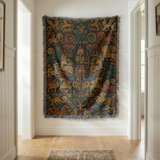Steppe Archer Woven Blanket