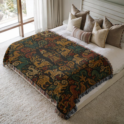 Steppe Archer Woven Blanket