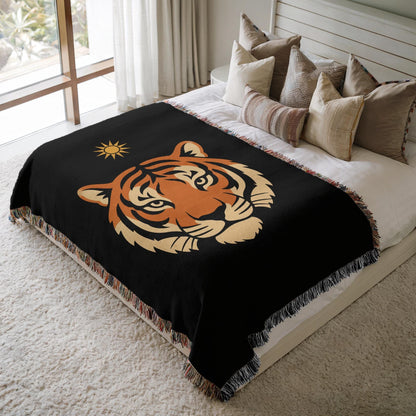 Tiger Woven Blanket
