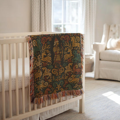 Steppe Archer Woven Blanket