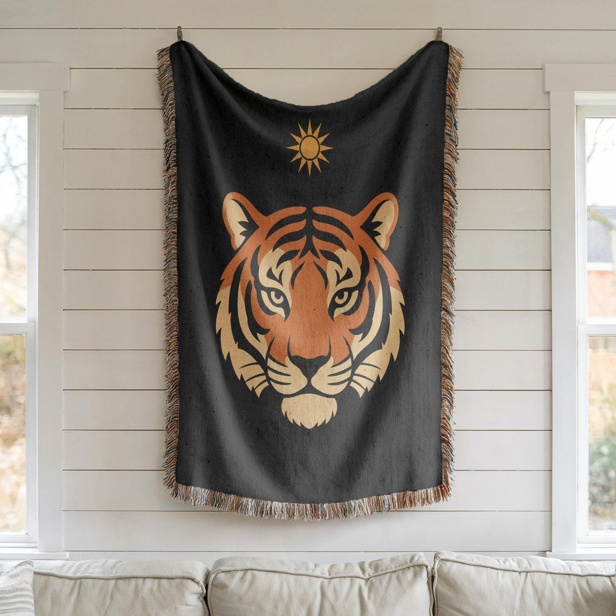 Tiger Woven Blanket