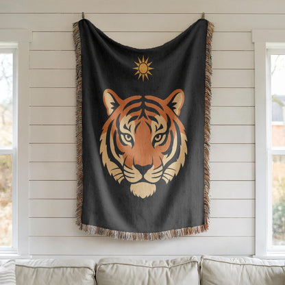 Tiger Woven Blanket