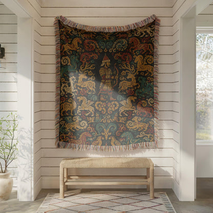 Steppe Archer Woven Blanket