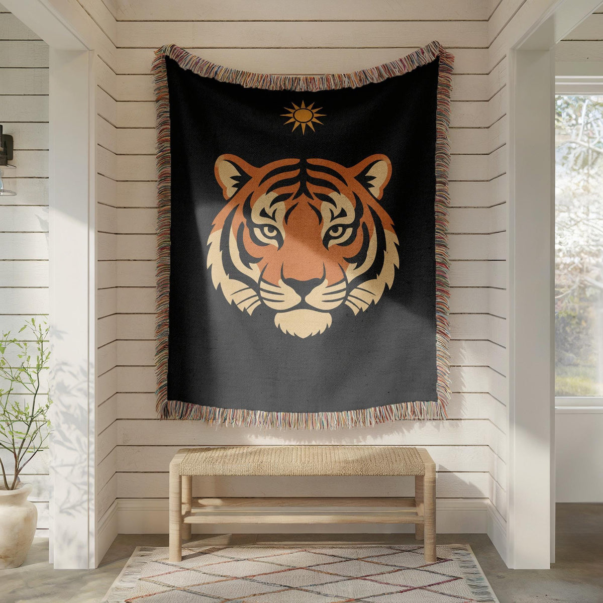 Tiger Woven Blanket