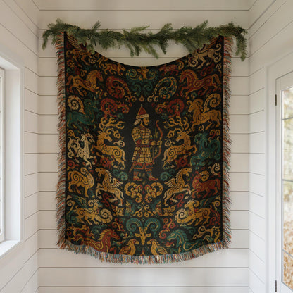 Steppe Archer Woven Blanket