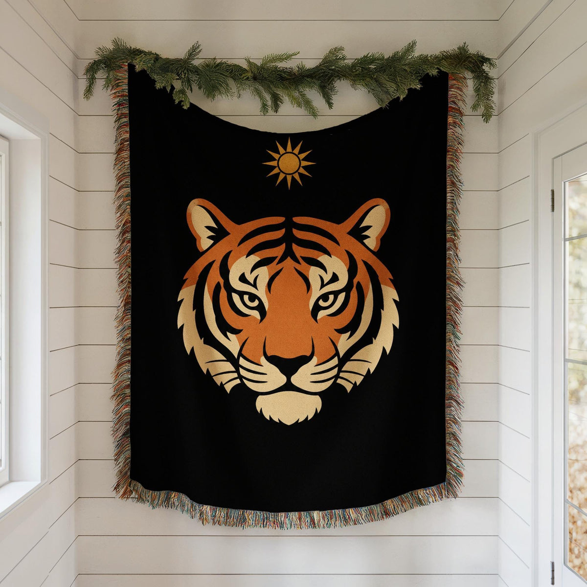 Tiger Woven Blanket
