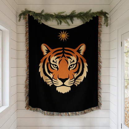 Tiger Woven Blanket