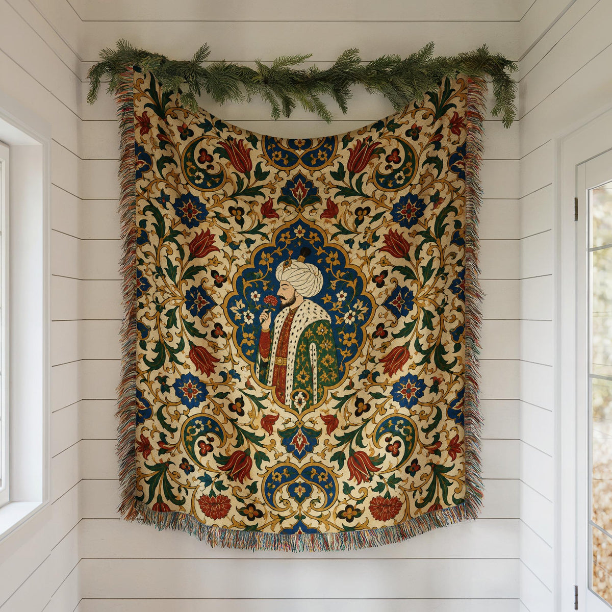 Ottoman Sultan Woven Blanket