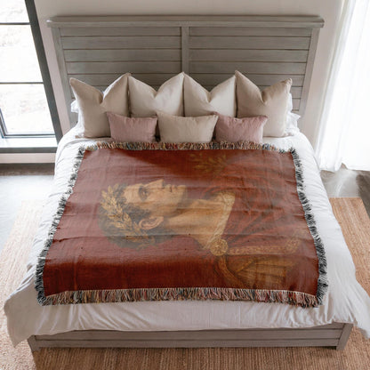 Roman Emperor Woven Blanket