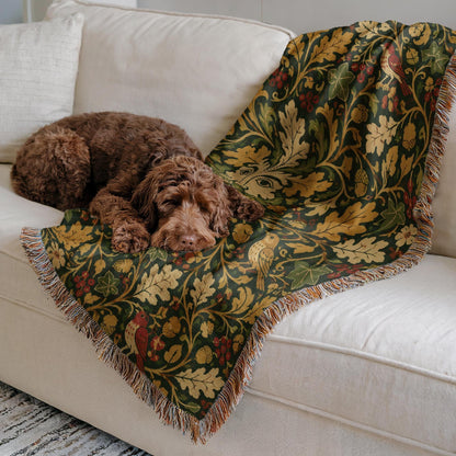 Green Man Woven Blanket