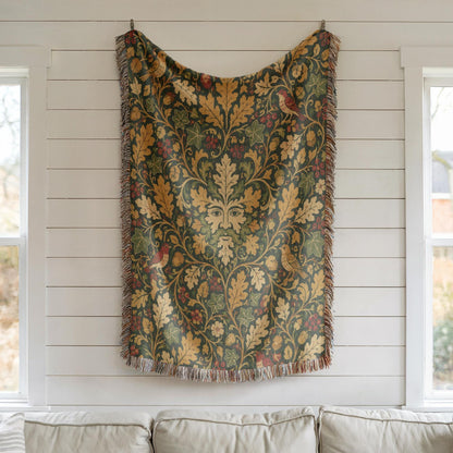 Green Man Woven Blanket