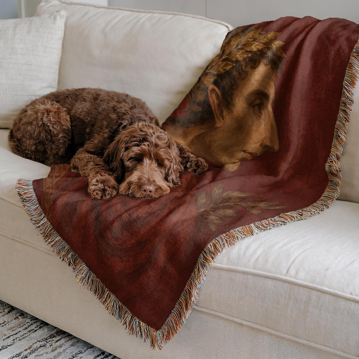 Roman Emperor Woven Blanket