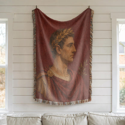 Roman Emperor Woven Blanket