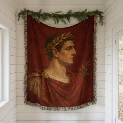 Roman Emperor Woven Blanket