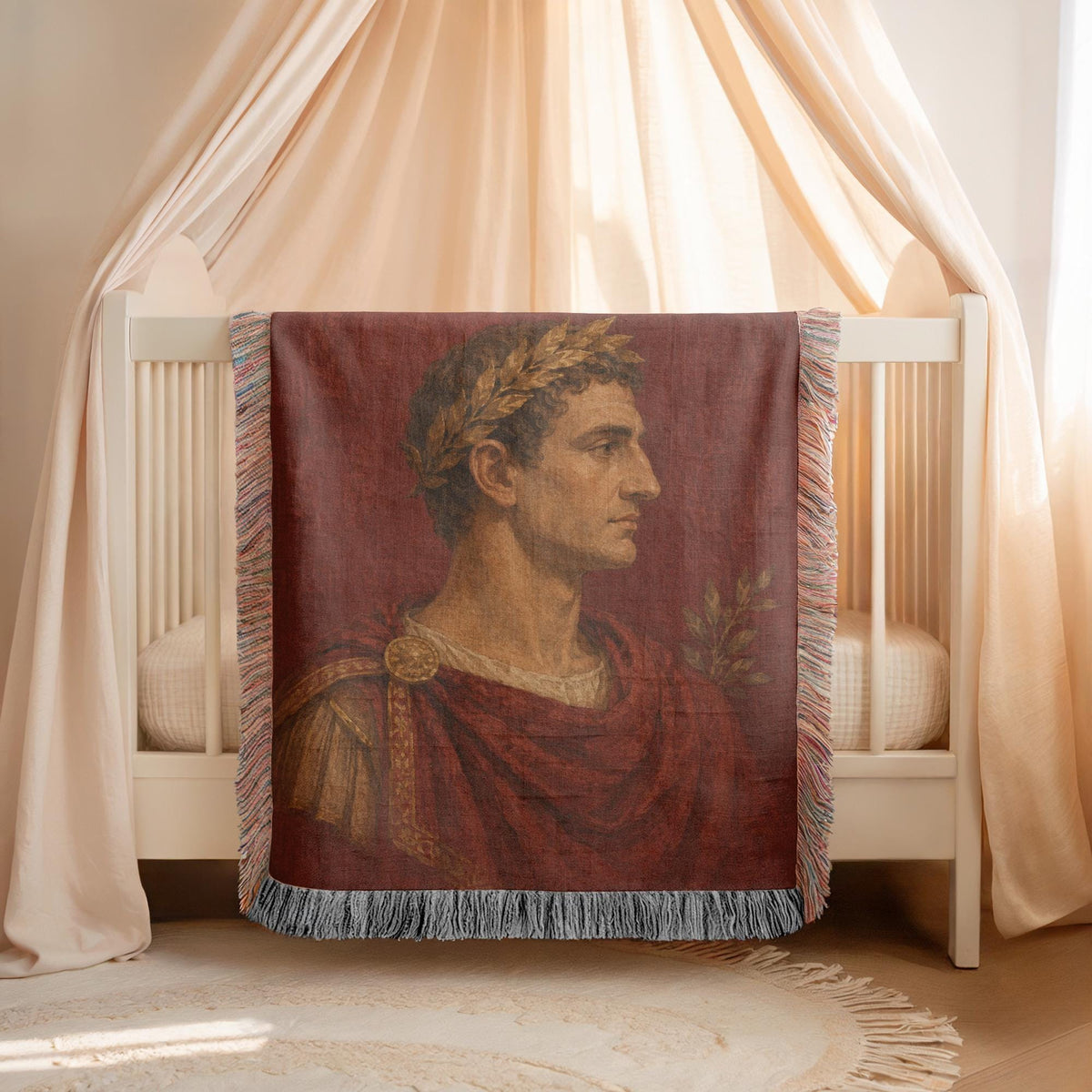 Roman Emperor Woven Blanket