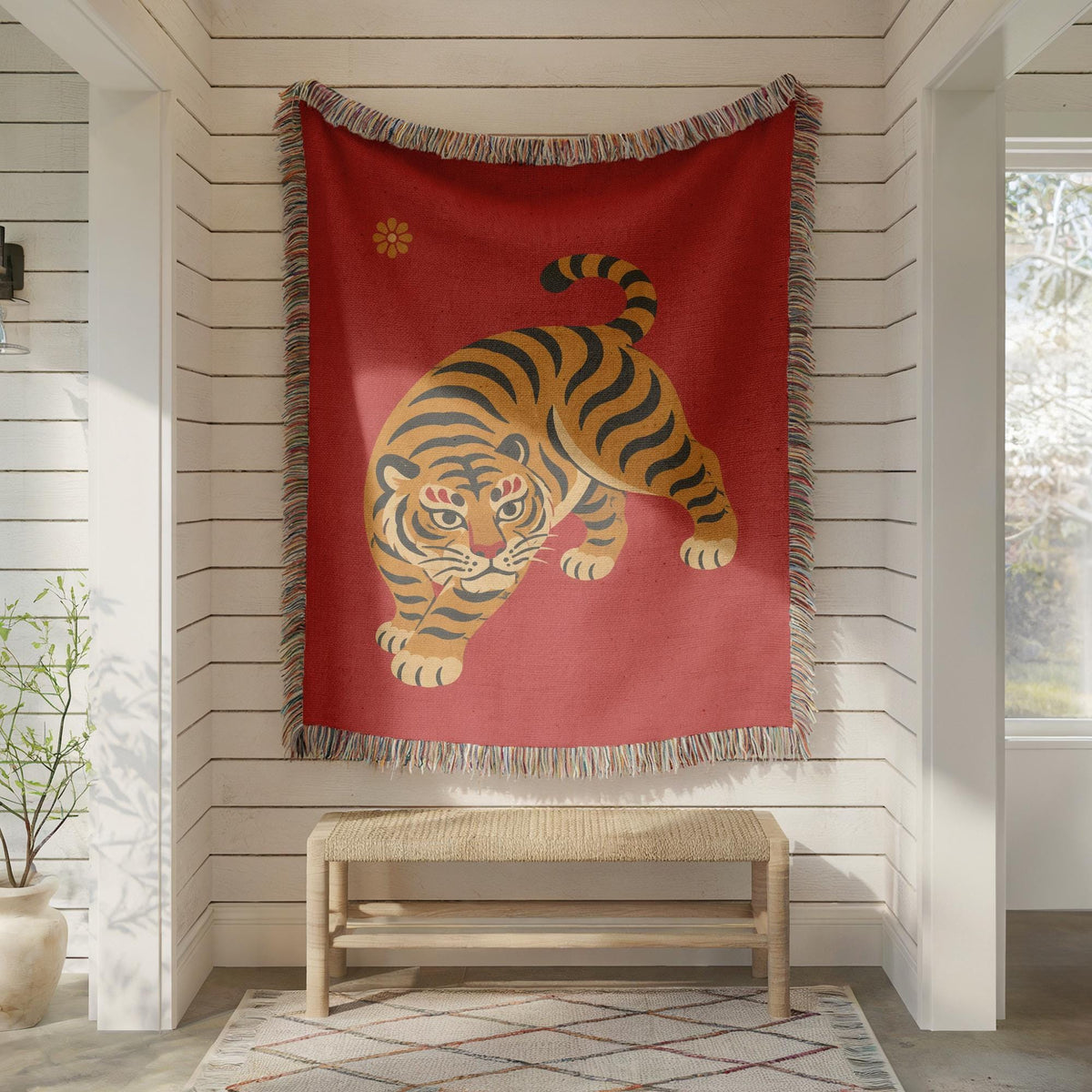 Tiger Woven Blanket