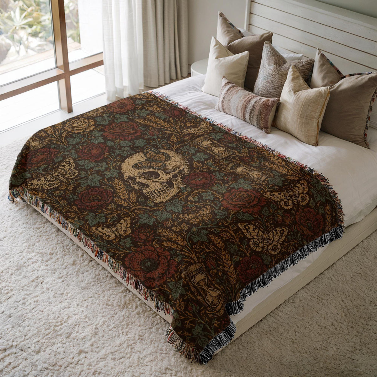 Skull Woven Blanket
