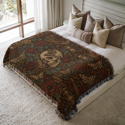 Skull Woven Blanket
