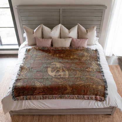 Skull Woven Blanket