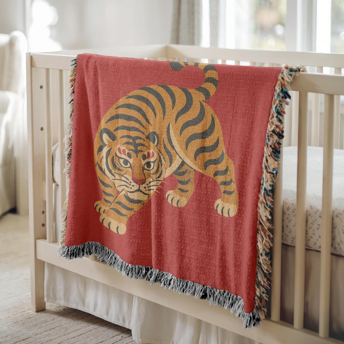 Tiger Woven Blanket