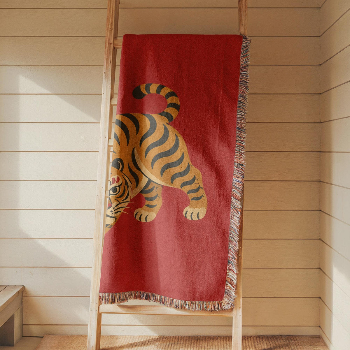 Tiger Woven Blanket